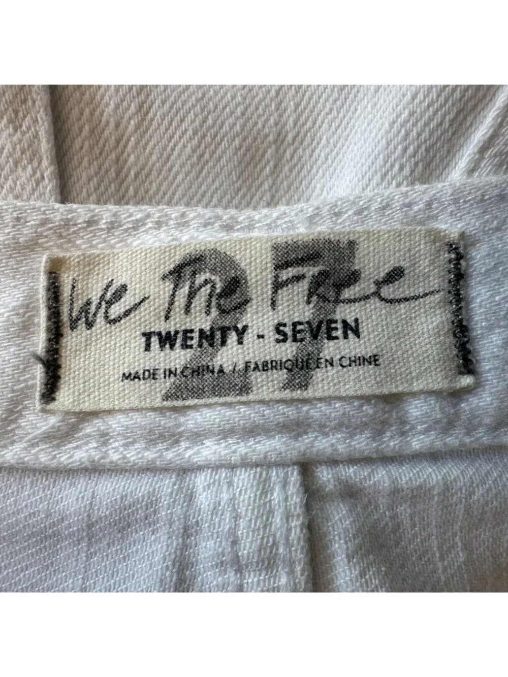 Free People We The Free Womens 27 Jean Shorts Cut Off Distressed Button Fly